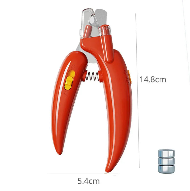 Professional Pet Nail Clippers with Led Light Pet Claw Grooming Scissors for Dogs Cats Small Animals Paw Nail Trimmer Pet Supply - Kitticus