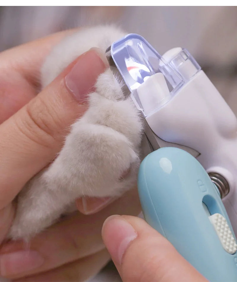 Professional Pet Nail Clippers with Led Light Pet Claw Grooming Scissors for Dogs Cats Small Animals Paw Nail Trimmer Pet Supply - Kitticus