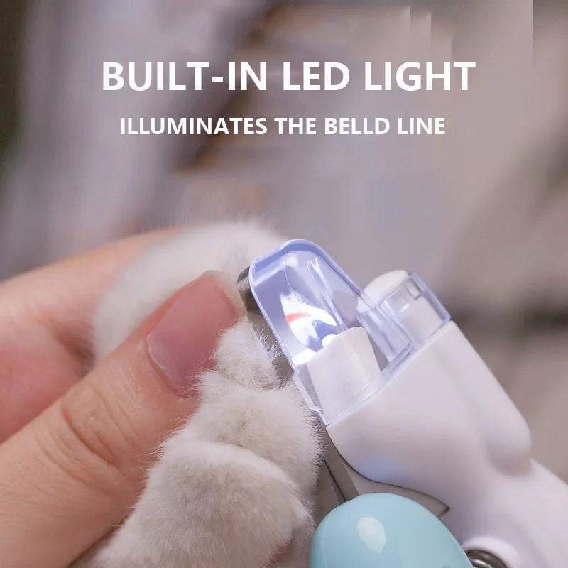 Professional Pet Nail Clippers with Led Light Pet Claw Grooming Scissors for Dogs Cats Small Animals Paw Nail Trimmer Pet Supply - Kitticus