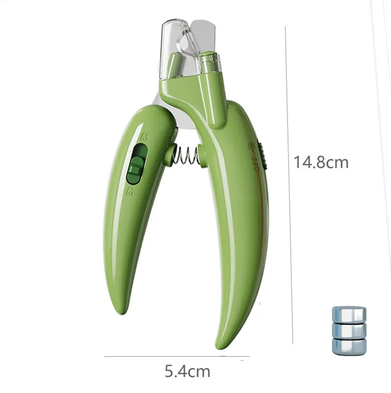 Professional Pet Nail Clippers with Led Light Pet Claw Grooming Scissors for Dogs Cats Small Animals Paw Nail Trimmer Pet Supply - Kitticus