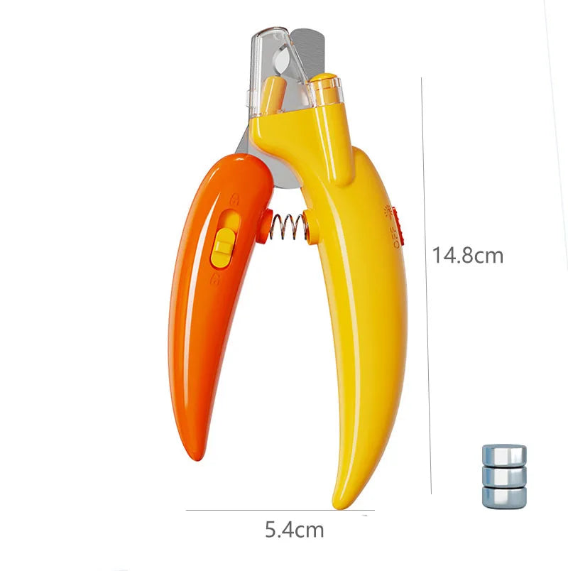 Professional Pet Nail Clippers with Led Light Pet Claw Grooming Scissors for Dogs Cats Small Animals Paw Nail Trimmer Pet Supply - Kitticus
