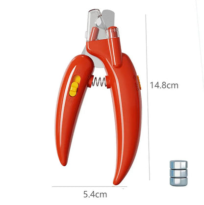Professional Pet Nail Clippers with Led Light Pet Claw Grooming Scissors for Dogs Cats Small Animals Paw Nail Trimmer Pet Supply - Kitticus